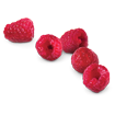 Butter Braid Raspberry icon - 5 red raspberries